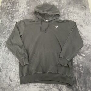 Gymshark Hoodie Black Mens Large Gymwear Workout Comftorable High Quality